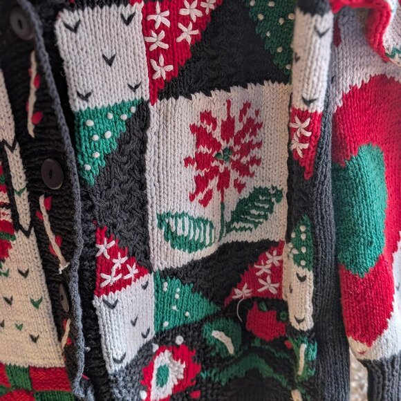 Vintage Susan Bristol Button Up Christmas Sweater - Picture 3 of 9